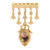 Manor House Royal Rose And Charms Bar Dangle Brooch