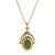 Oval Jade Gemstone Locket Necklace
