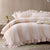 Candy Ruffle Natural Quilt Cover Set