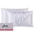 Silk Dual Fabric White Pillowcase Pair