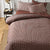 Hokey Pokey Waffle Tobacco Quilt Cover Set