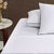 Hotel White/Black Cotton Piped Sheet Set
