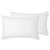Hotel White Cotton Piped Standard Pillowcase Pair