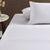 Hotel White Cotton Piped Sheet Set