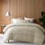 Seersucker Natural Quilt Cover Set