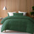 Seersucker Hunter Green Quilt Cover Set