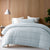Seersucker Ice Blue Quilt Cover Set