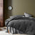 Soho Waffle Dark Grey 3pc Comforter Set