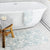 Shaggy Cotton Bath Mat Duck Egg Blue Bath Mat (55 x 110cm)