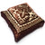 Velour Cut Work Chocolate Cushion (40 x 40cm)