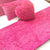 Cloud Francesca Hot Pink Ivory Throw Blanket (160 x 160cm)