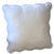 Damask White Scallop Cushion (45 x 45cm)