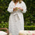 Emma White Quilted Robe
