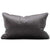 Florence Iron Velvet Feather Filled Lumbar Cushion (35 x 55cm)