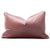 Florence Rose Velvet Feather Filled Lumbar Cushion (35 x 55cm)