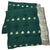 Hand Tucking Silk Padded Green Cushion (40 x 40cm)
