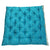 Hand Tucking Silk Padded Teal Floor Cushion (75 x 75cm)