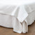 Lopez White Waffle Quilted Bedskirt