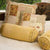 Moss Satin Beige Bolster
