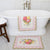 Resort Rose Pink Border Woven Bath Mat (50 x 95cm)