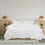 Adele Ruffle White Quilt Cover Set