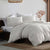 Avena White Quilt Cover Set