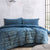 Vintage Denim Look Blue Jeans Quilt Cover Set