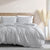 Byron Silver Seersucker Quilt Cover Set