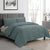 Hana Velvet Stormy Sea Quilt Cover Set