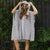 Adult Zip Front Poncho Black