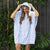 Adult Zip Front Poncho Blue