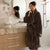 Channel Chocolate Fleece Robe