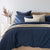 Dorset Waffle Quilt Cover Set Navy