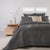 Flinders Charcoal Coverlet Set