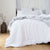 French Linen White Quilt Cover Set