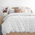 Grid Black Flannelette Quilt Cover Set