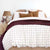 Grid Boysenberry Flannelette Quilt Cover Set