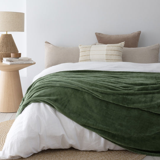 Ultraplush Moss Blanket by Bambury – Cottonbox Pty Ltd