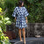 Willow Blue Short Robe