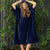 Wylie Adult Hooded Beach Poncho Navy