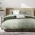 Moss Haven Cotton Waffle Quilt Cover Set