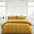 Santiago Cotton Waffle Ginger Quilt Cover Set