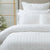 Saskia White Cotton Seersucker Quilt Cover Set