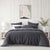 Kahlani Charcoal Quilt Cover Set