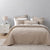 Saphira Latte Coverlet Set