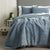 Boronia Waffle Denim Comforter Set