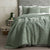Boronia Waffle Moss Comforter Set