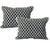 Somerset Grey Cotton Cushion TWIN PACK (33 x 55cm)