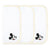 Disney Mickey White 3 Pack Face Washers