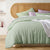 Pure French Linen Pistachio Quilt Cover Set